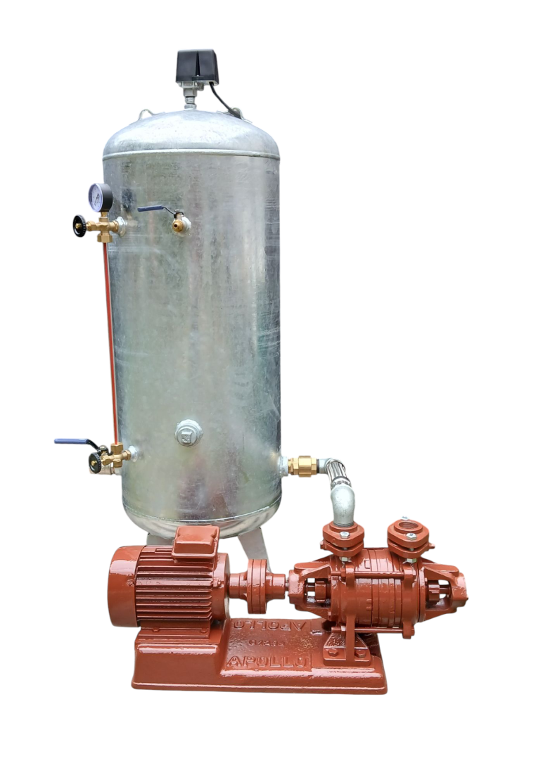 Hauswasserwerk Apollo 2WSI32-002 mit 150 Liter feuerverzinkten Druckbehälter und 4.000 L/H